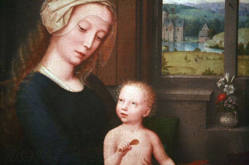 Gerard David Virgin and Child with the Milk Soup Spain oil painting art
